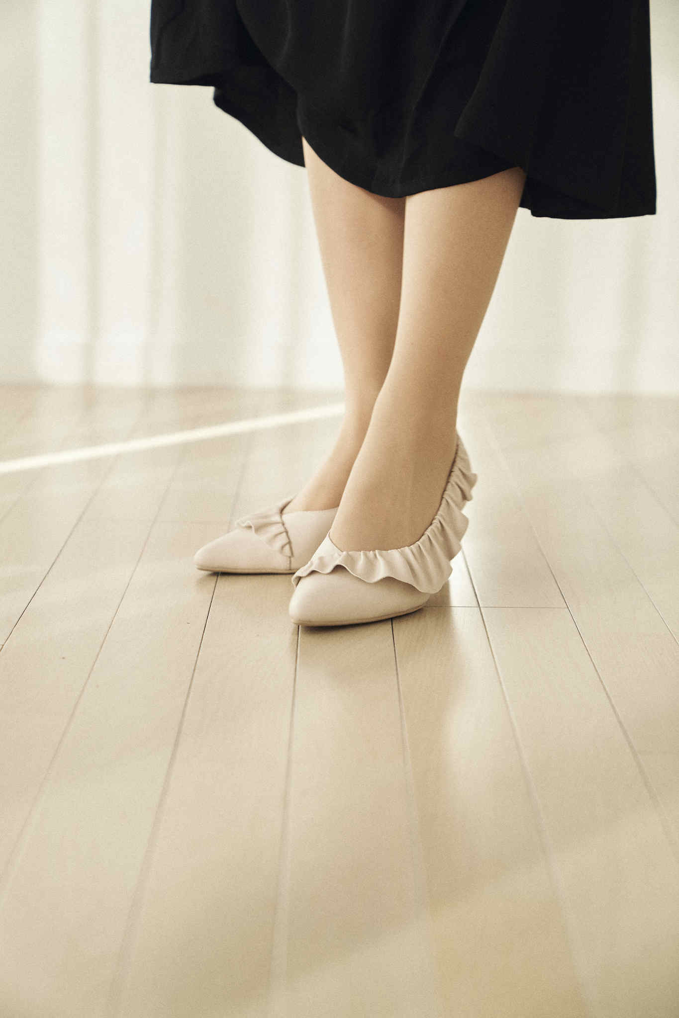 Ruffle pumps