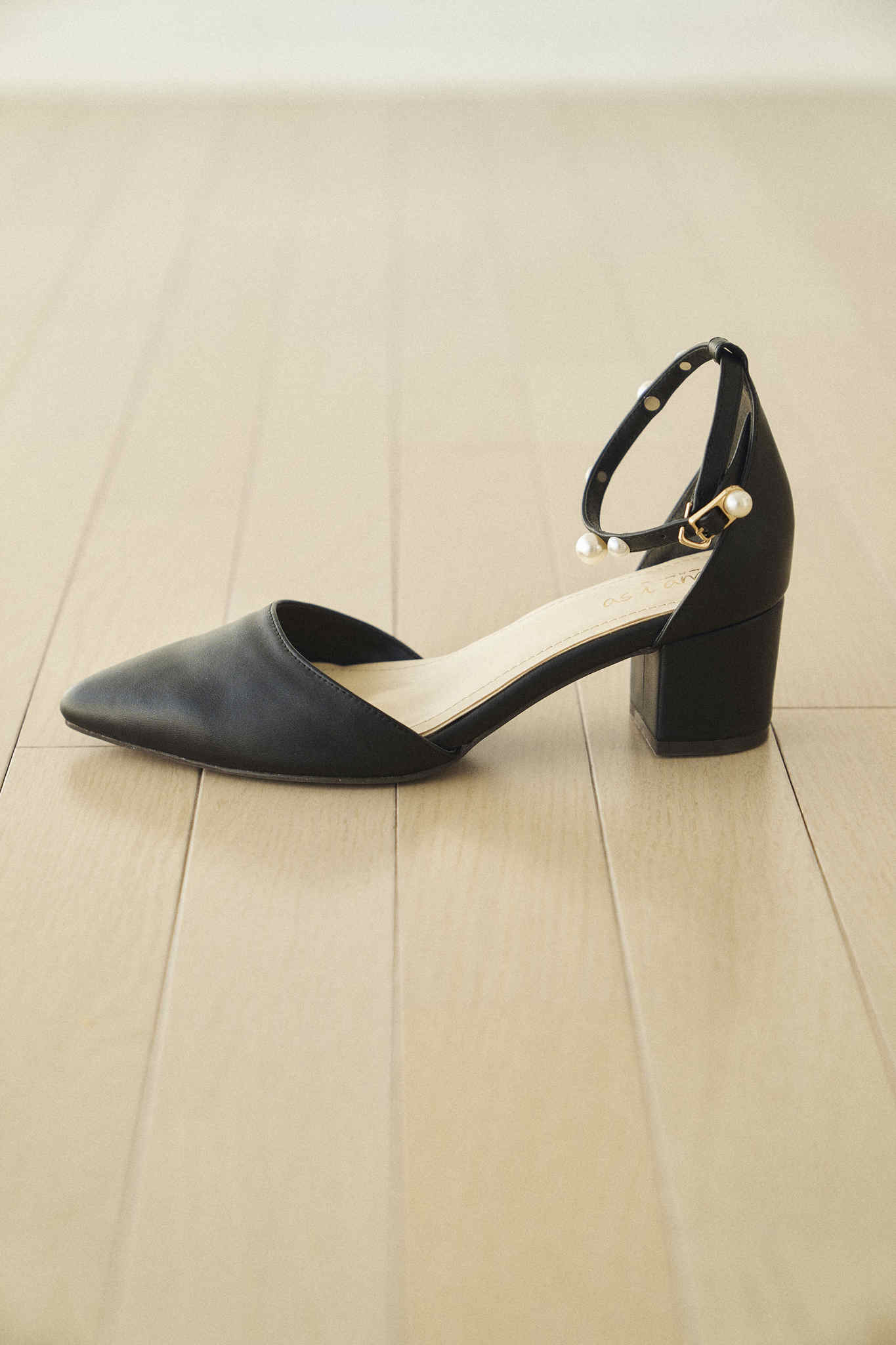 Pearl ankle strap - -step by step- as i am/アズアイアム