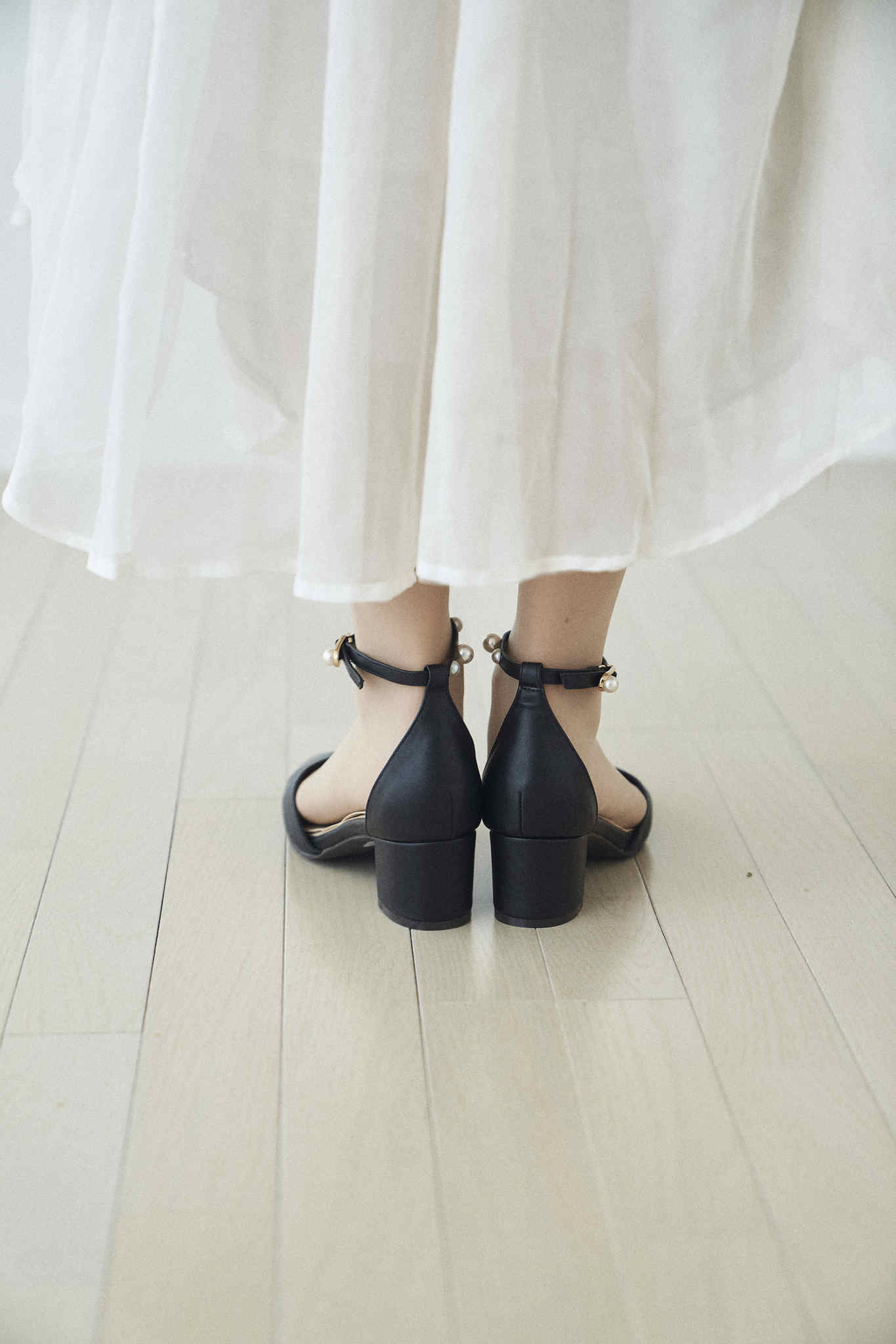 Pearl ankle strap - -step by step- as i am/アズアイアム