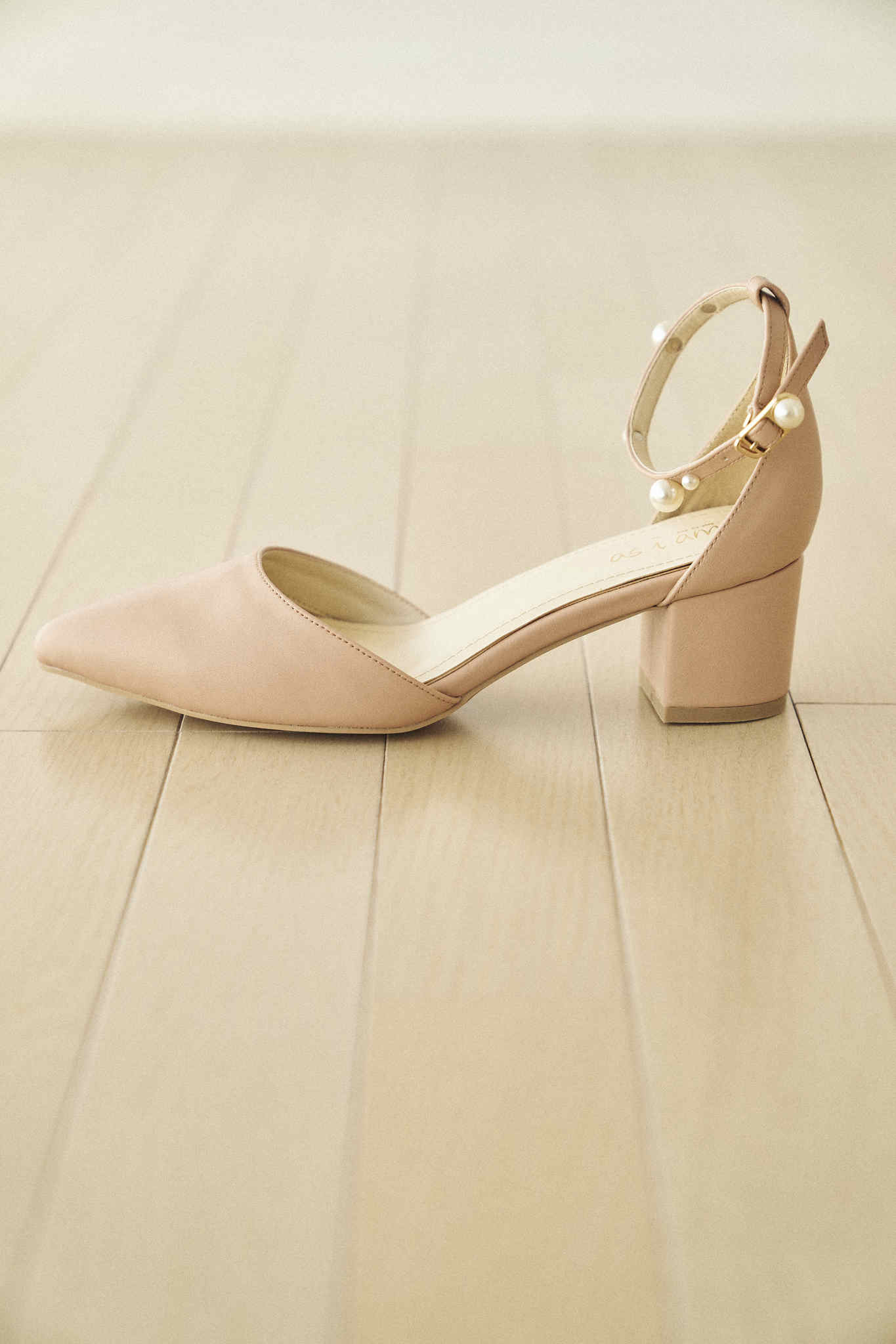 Pearl ankle strap - -step by step- as i am/アズアイアム