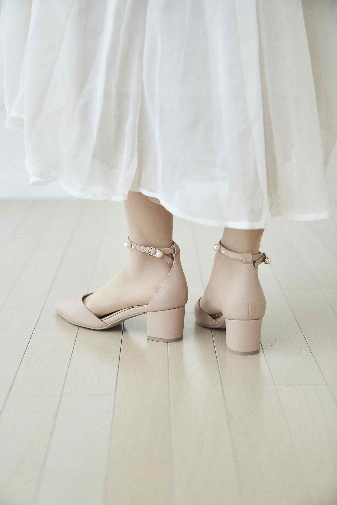 Pearl ankle strap - -step by step- as i am/アズアイアム