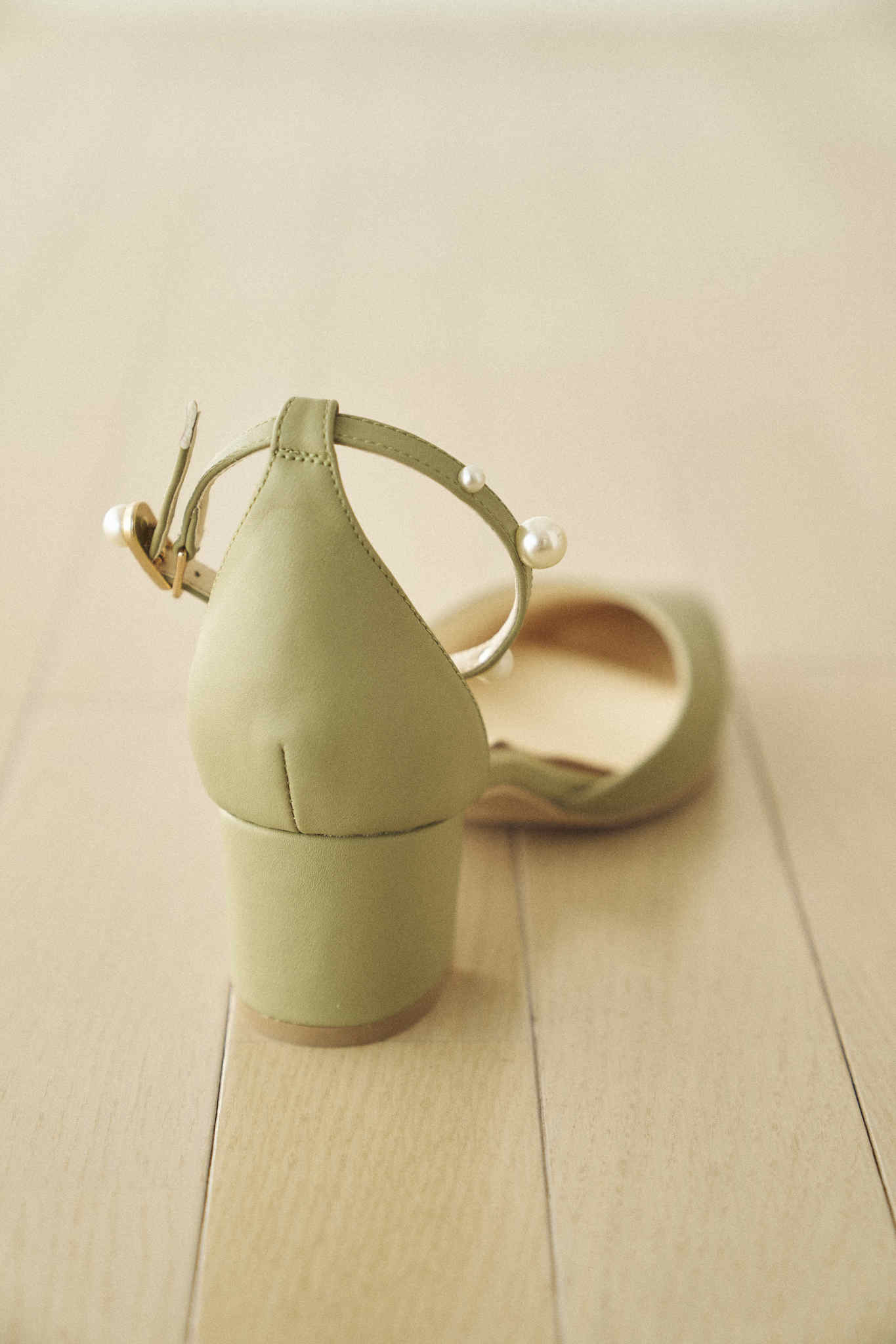 Pearl ankle strap - -step by step- as i am/アズアイアム
