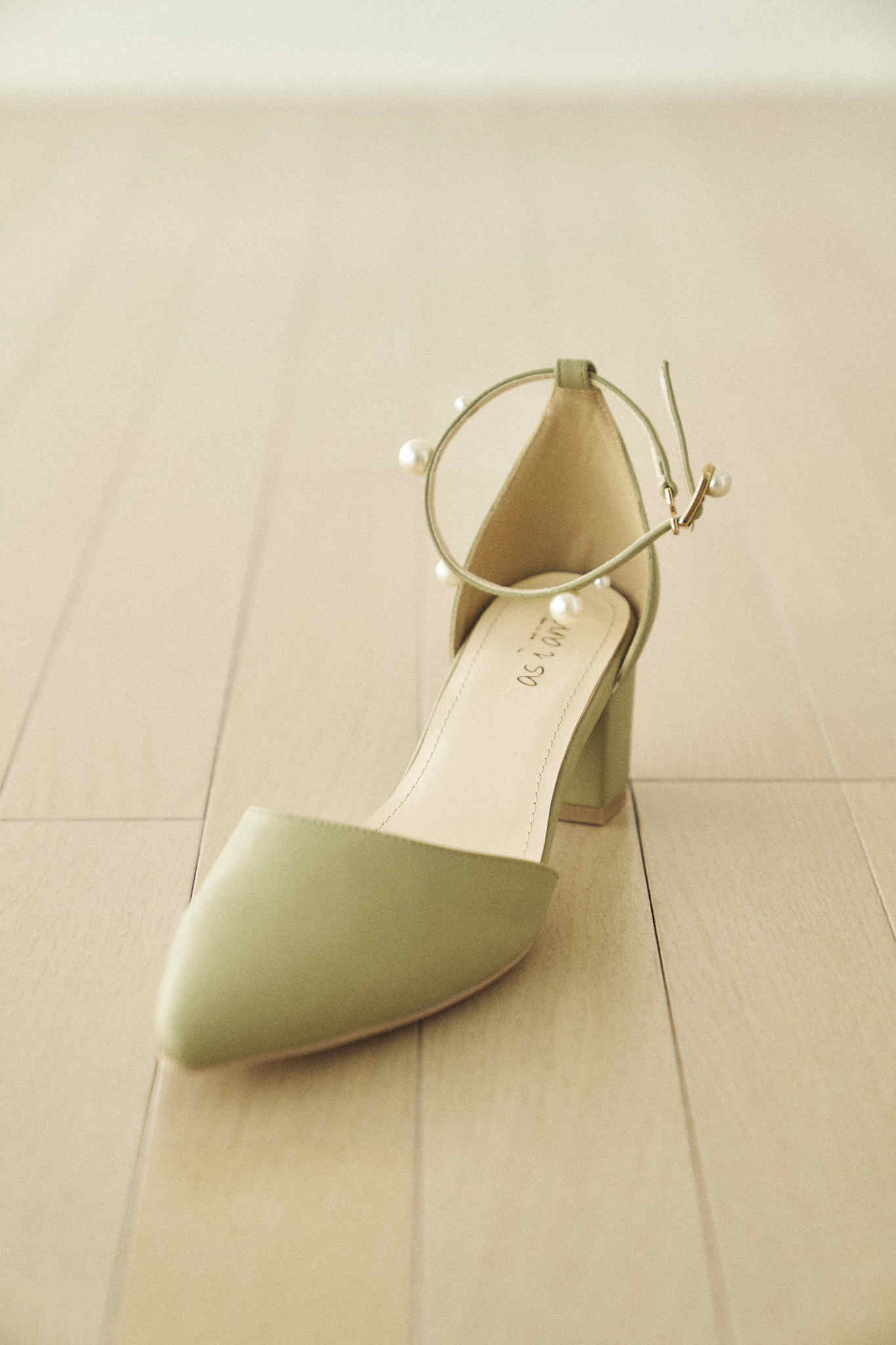 Pearl ankle strap - -step by step- as i am/アズアイアム