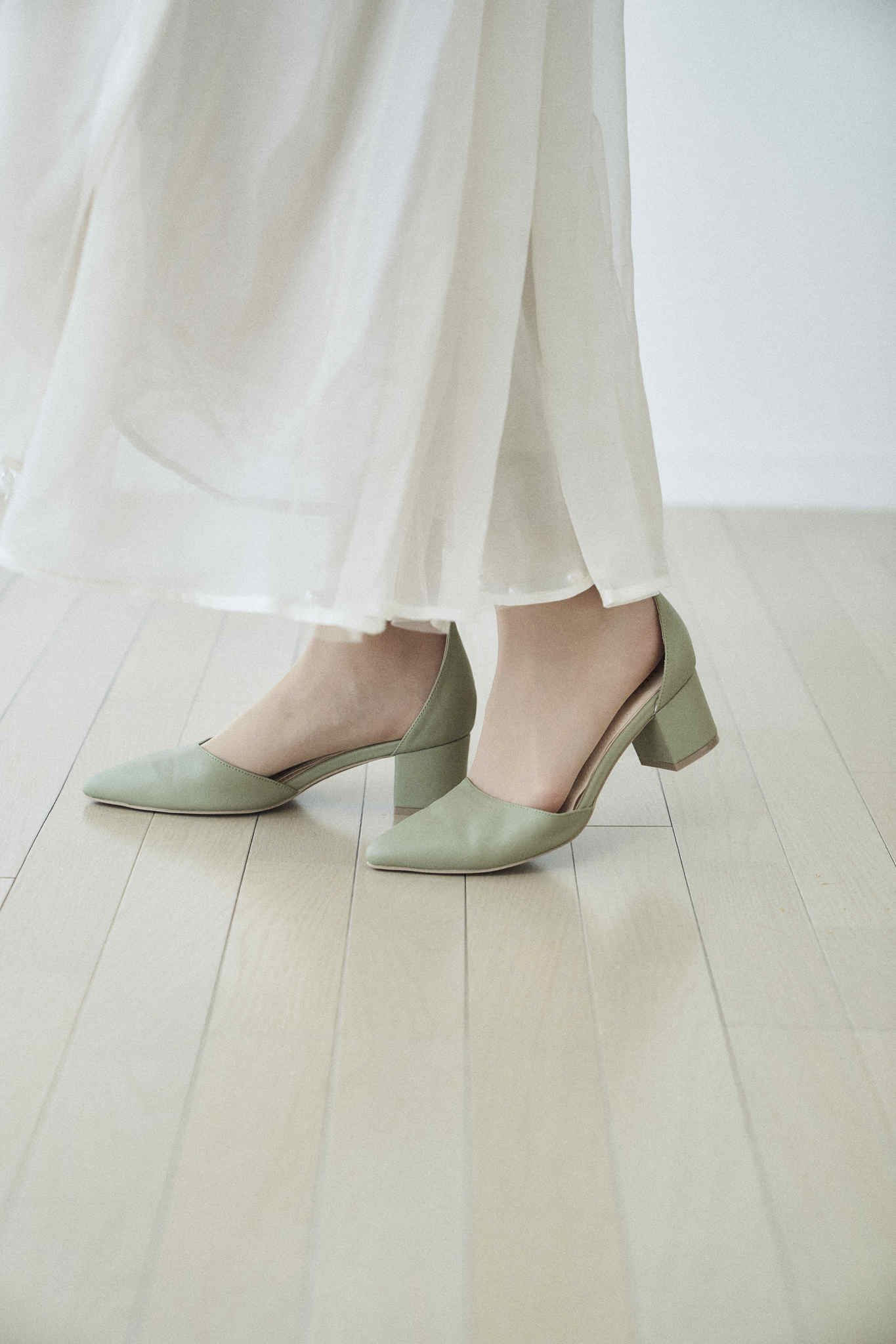 Pearl ankle strap - -step by step- as i am/アズアイアム