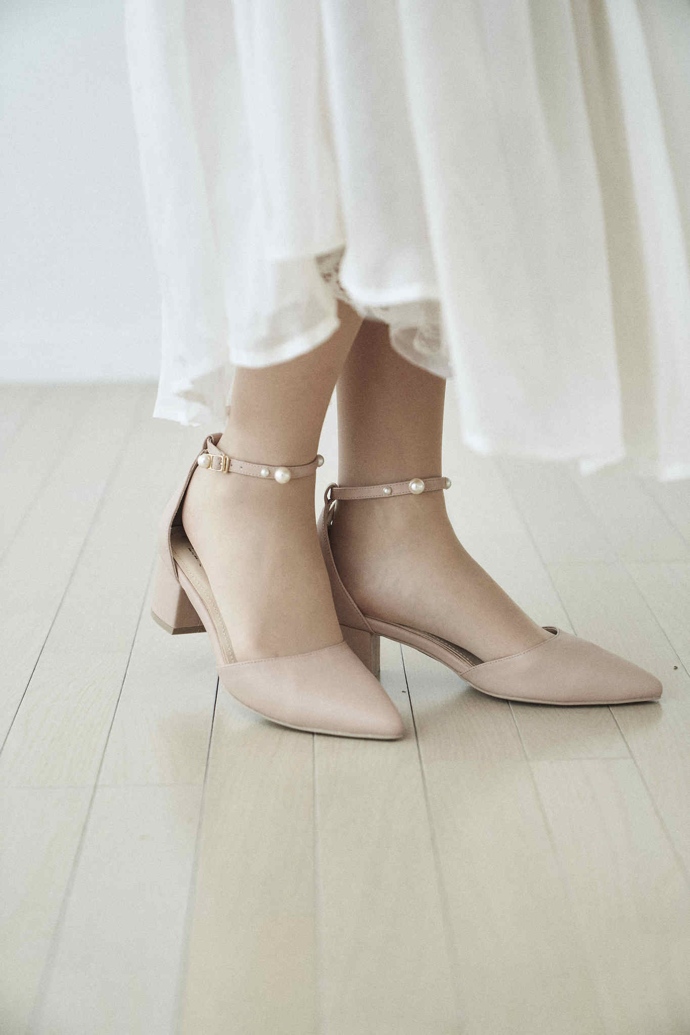 Pearl ankle strap - -step by step- as i am/アズアイアム