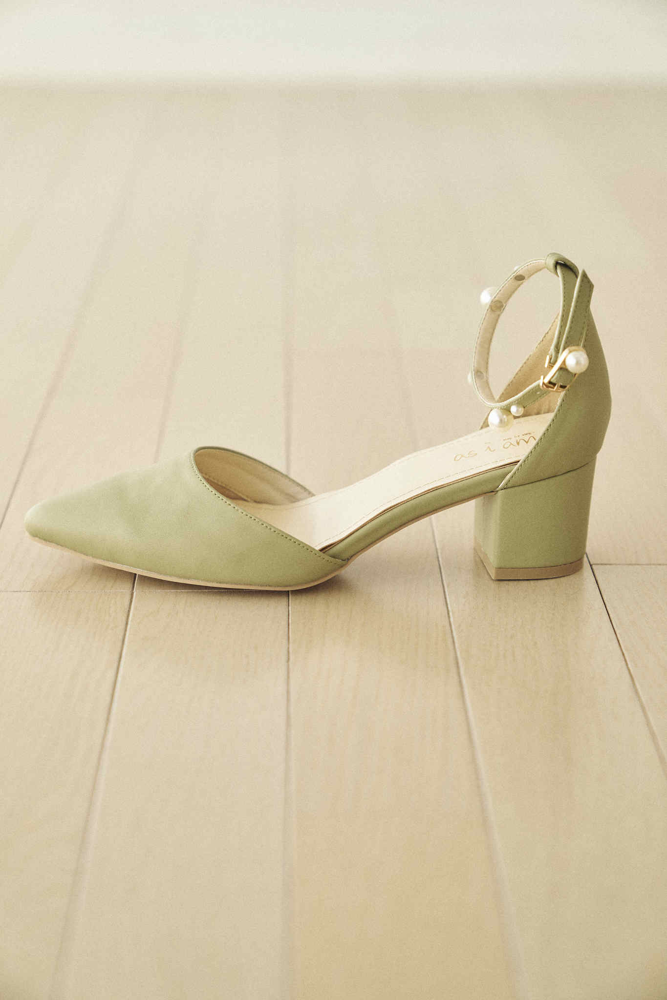 Pearl ankle strap - -step by step- as i am/アズアイアム