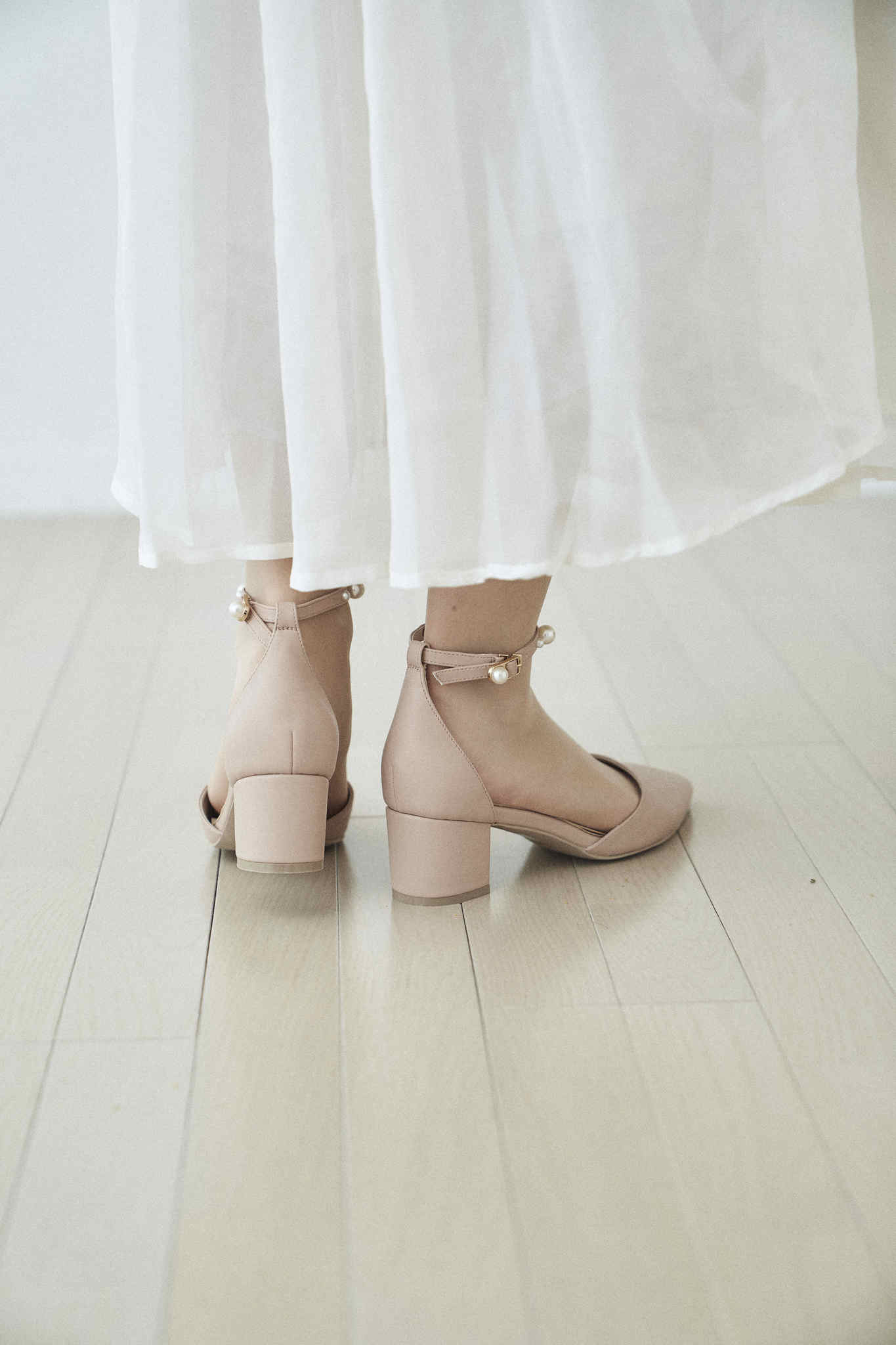 Pearl ankle strap - -step by step- as i am/アズアイアム