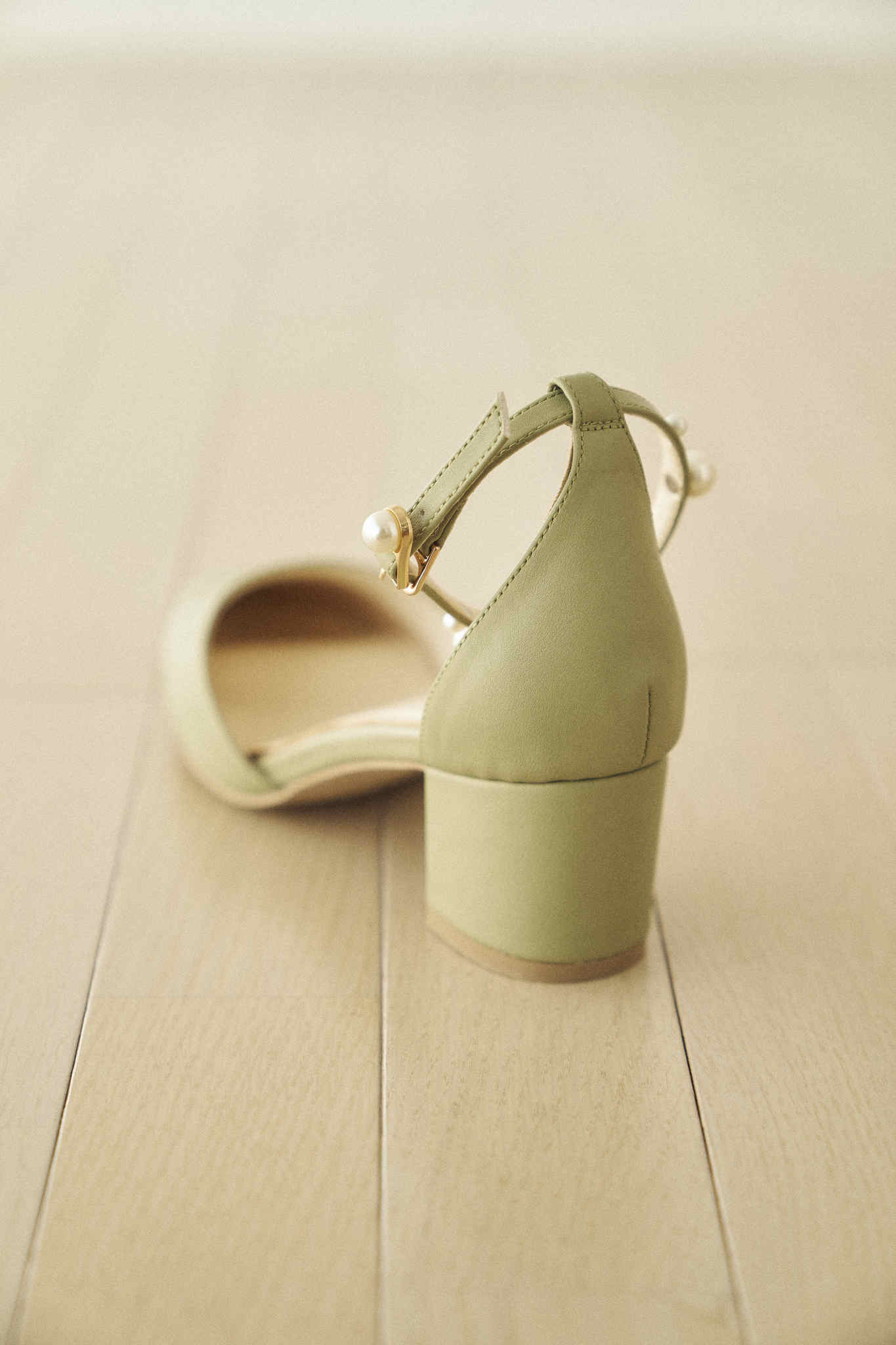 Pearl ankle strap - -step by step- as i am/アズアイアム