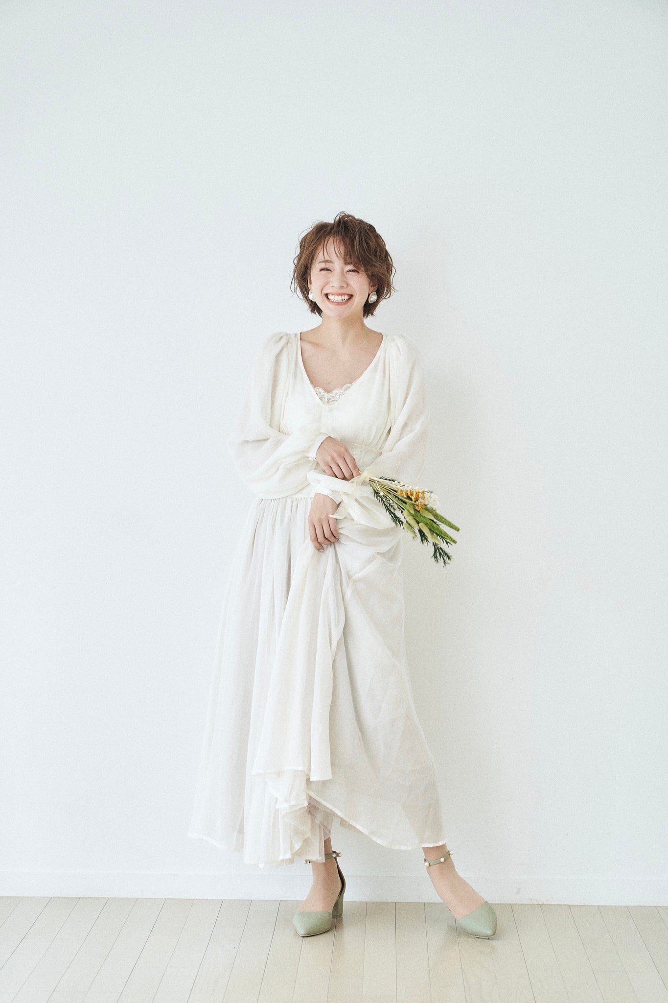 Pearl ankle strap - -step by step- as i am/アズアイアム