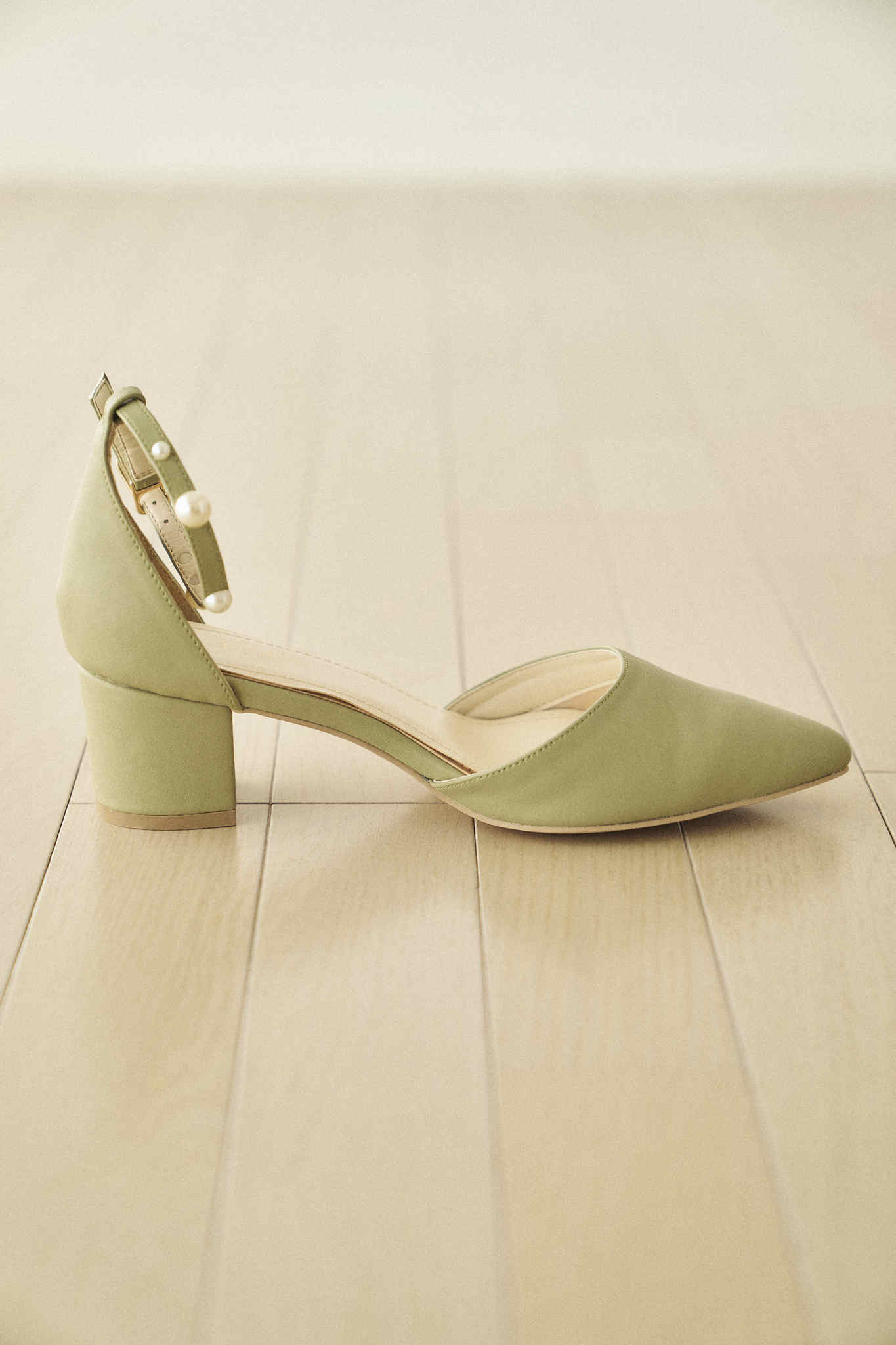 Pearl ankle strap - -step by step- as i am/アズアイアム