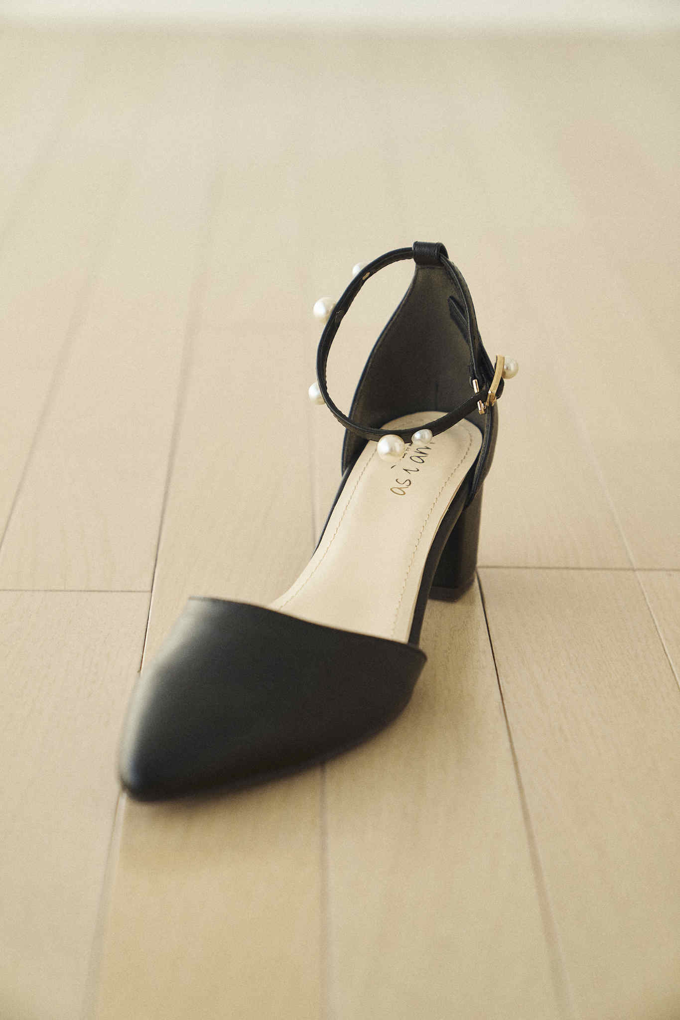 Pearl ankle strap - -step by step- as i am/アズアイアム